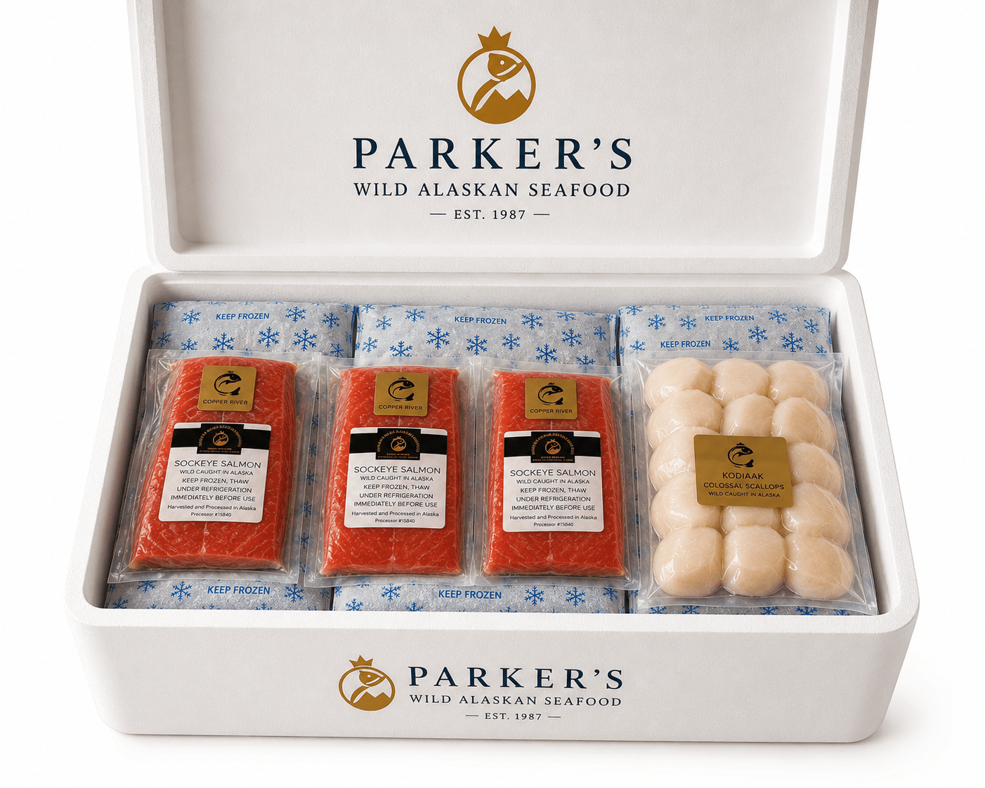 Copper River Sockeye and Kodiak Scallops Bundle - Parker's Wild Alaskan Seafood