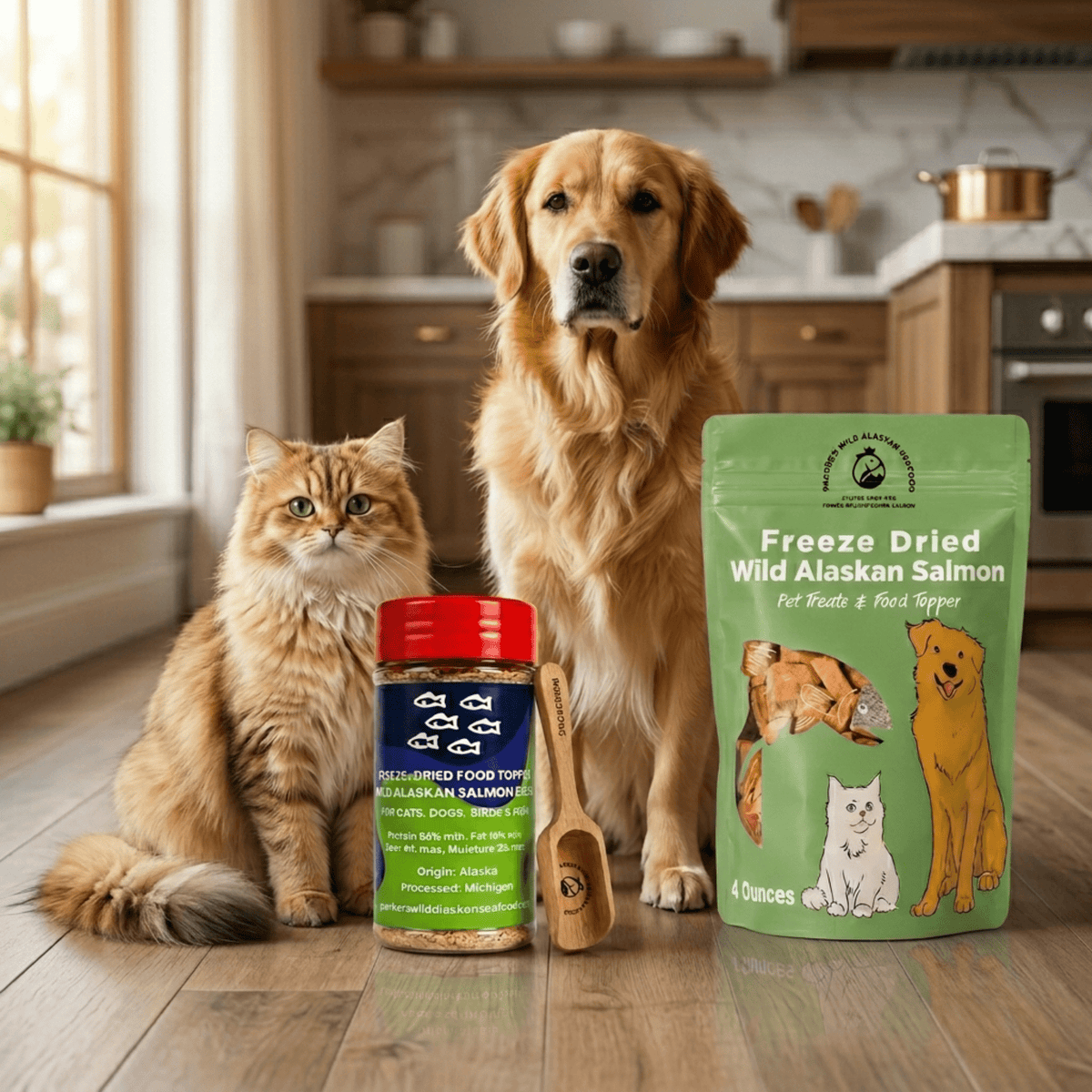 Wild Alaskan Salmon Pet Treat Bundle, Bites and Egg Topper