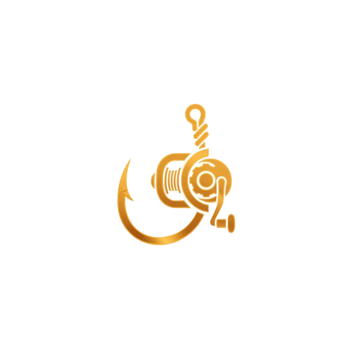 Hook and reel yellow Icon