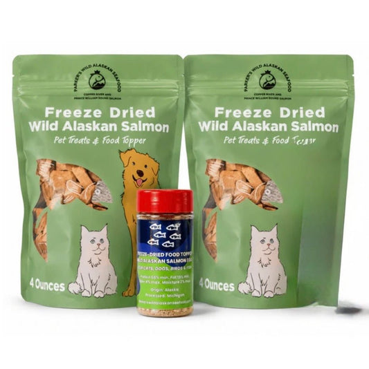 Wild Alaskan Salmon Pet Treat Bundle - Parker's Wild Alaskan Seafood