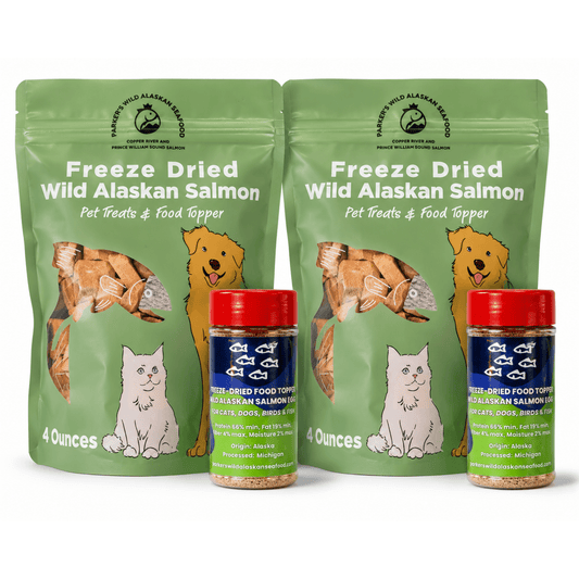 Wild Alaskan Salmon Pet Treat Bundle - Parker's Wild Alaskan Seafood